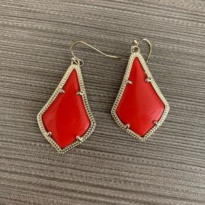 NWOT Red Alex Kendra Scott Earrings
